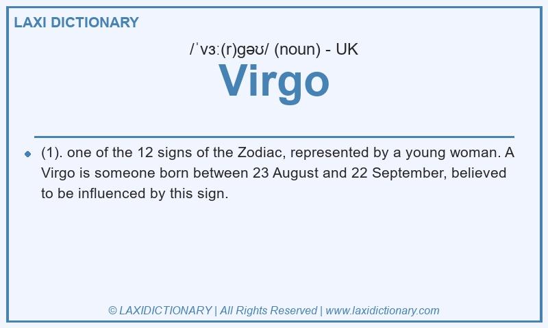 Definition Virgo in British English