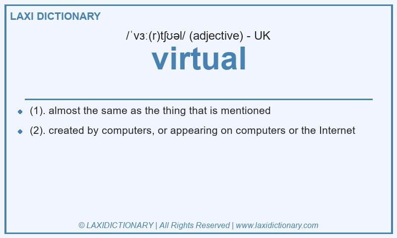 Definition virtual in British English