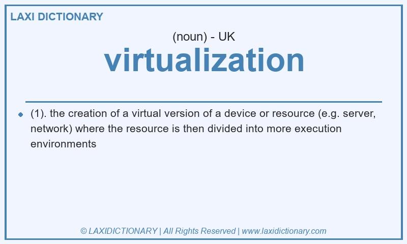 Definition virtualization in British English