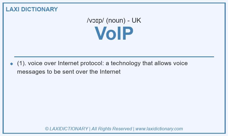 Definition VoIP in British English