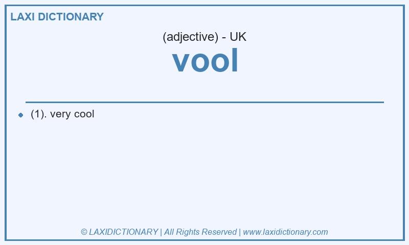Definition vool in British English