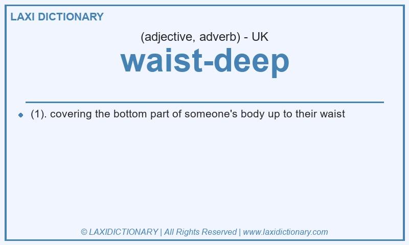 Definition waist-deep in British English