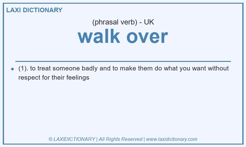 Definition walk over in British English