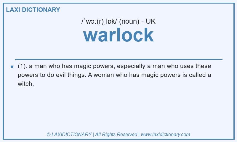 Definition warlock in British English
