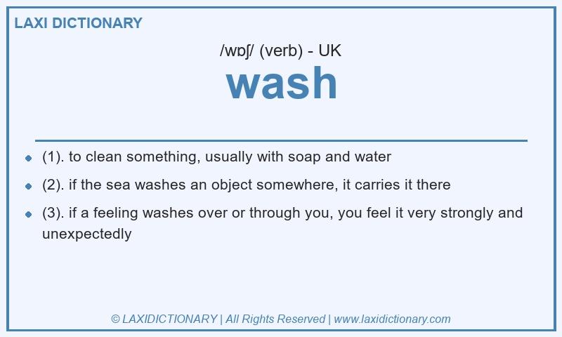Definition wash in British English
