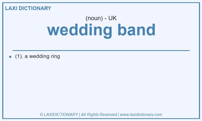 Definition wedding band in British English