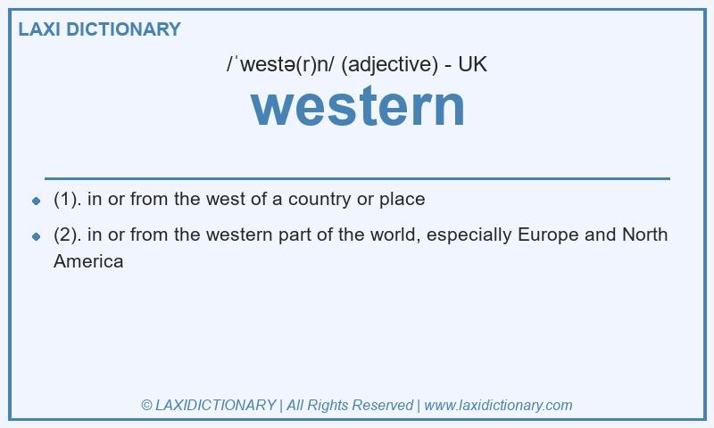 Definition western in British English