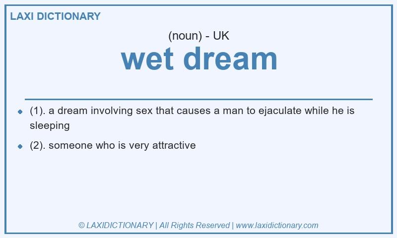 Definition wet dream in British English