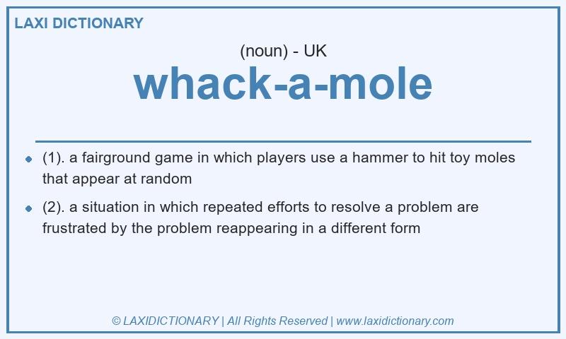 Definition whack-a-mole in British English