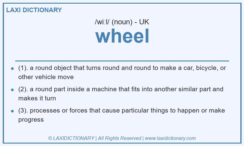 Definition wheel in British English