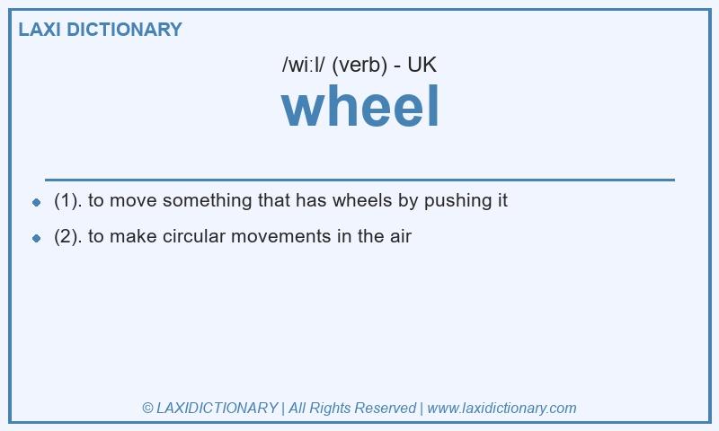 Definition wheel in British English