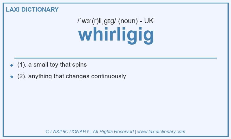 Definition whirligig in British English