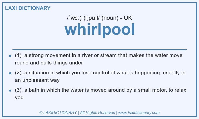 Definition whirlpool in British English