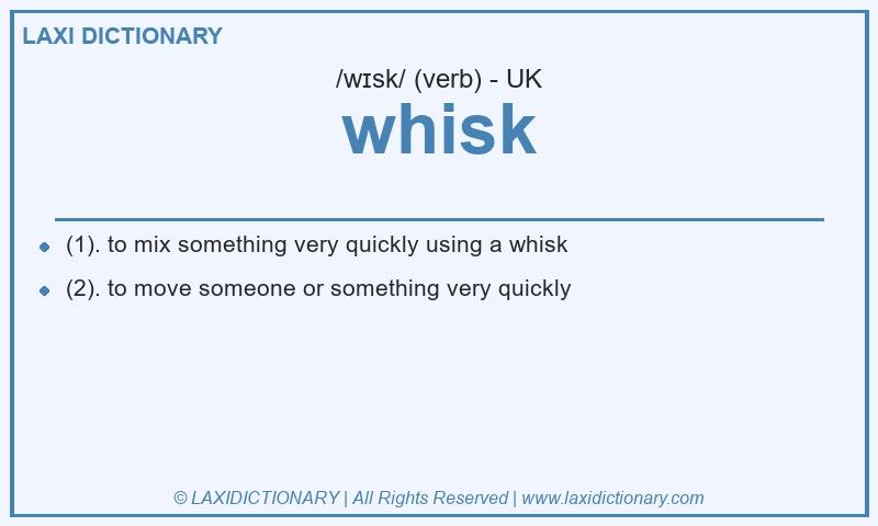 Definition whisk in British English