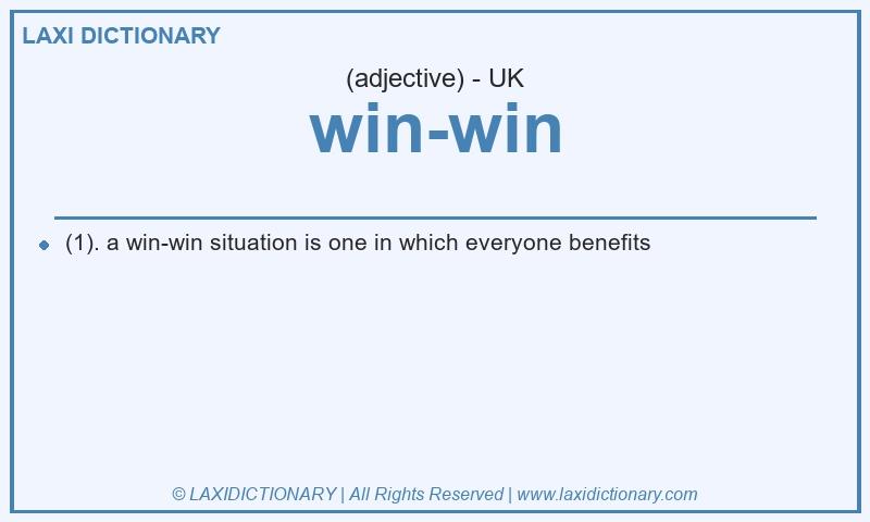 Definition win-win in British English