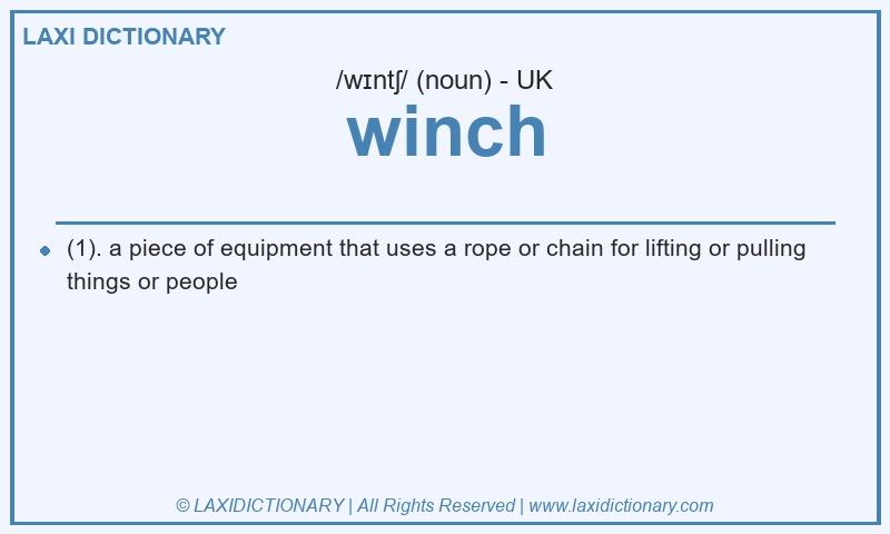 Definition winch in British English