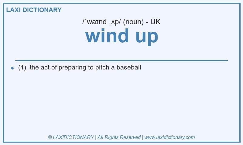 Definition wind up in British English