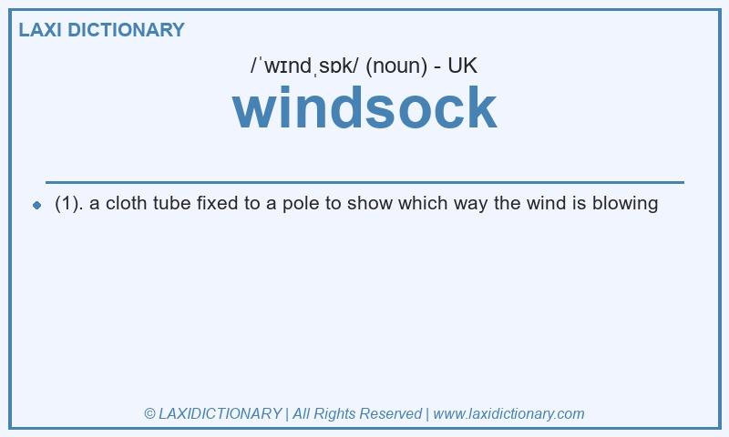 Definition windsock in British English