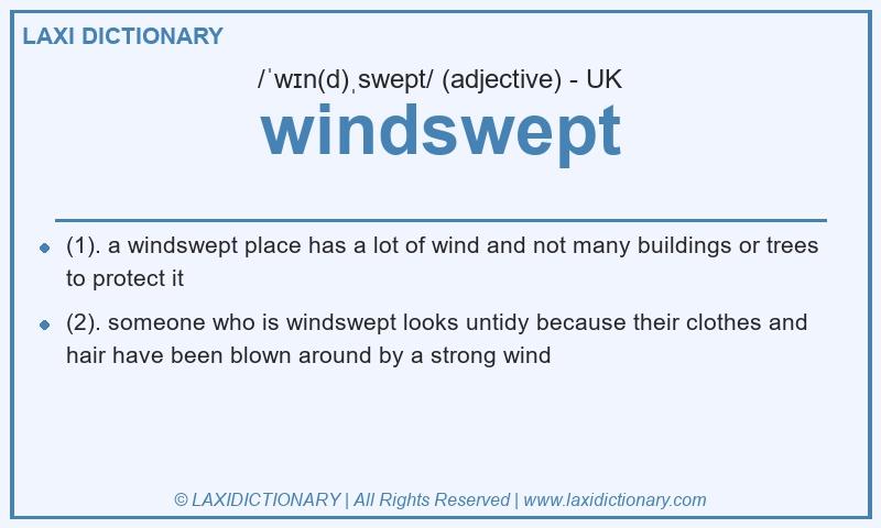 Definition windswept in British English