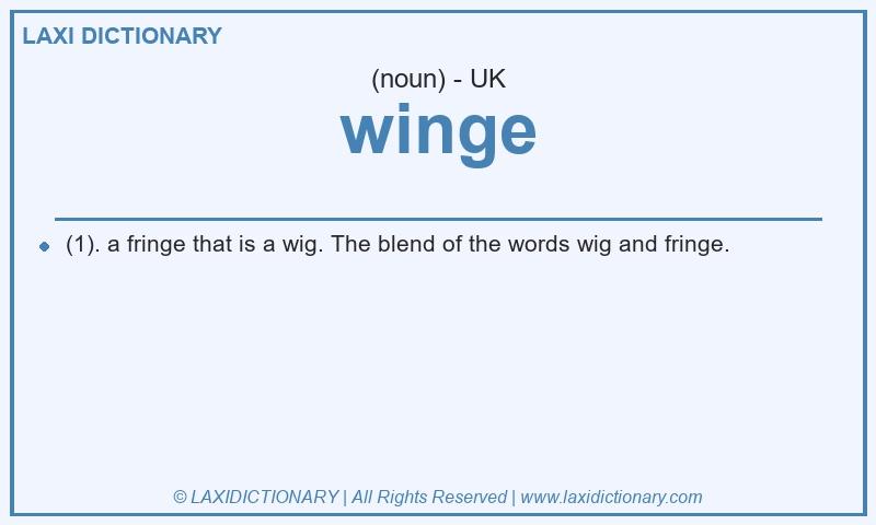 Definition winge in British English