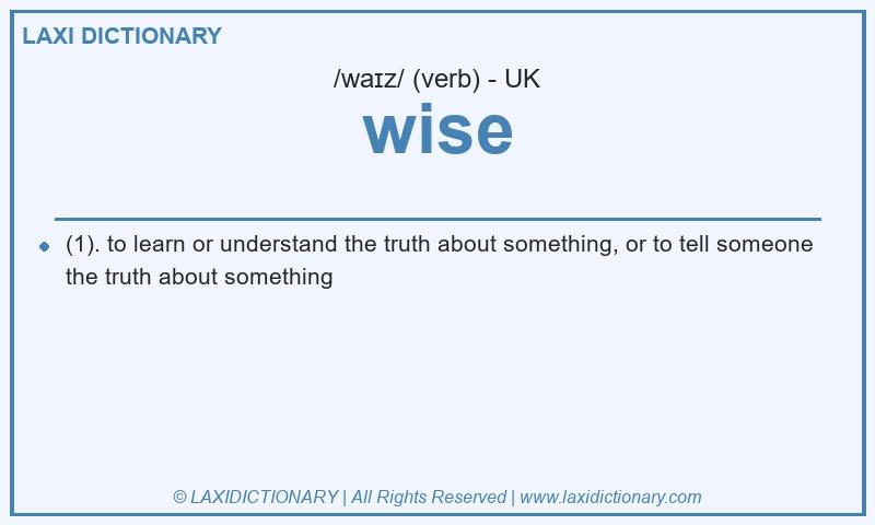 Definition wise in British English