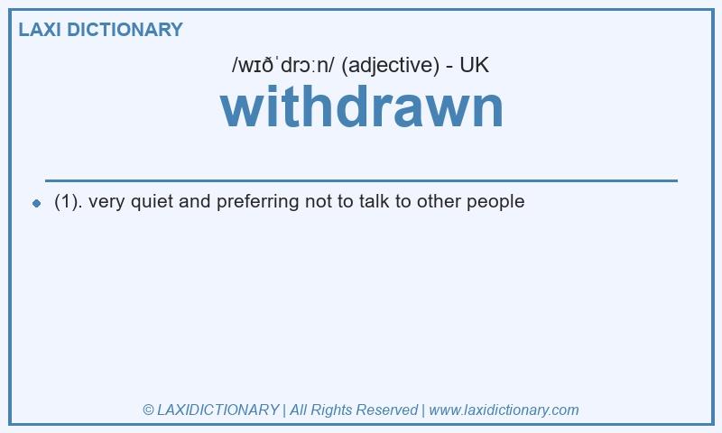 Definition withdrawn in British English