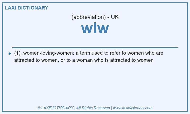 Definition wlw in British English