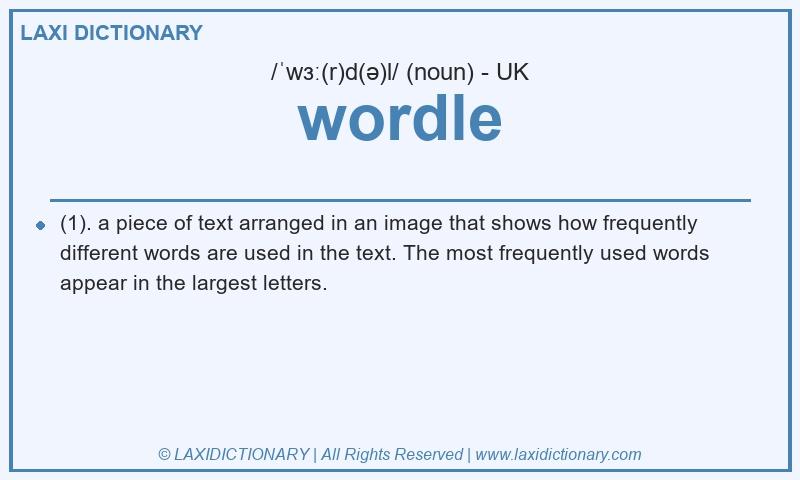 Definition wordle in British English