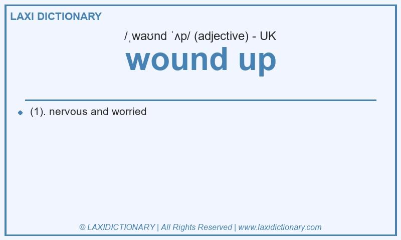 Definition wound up in British English