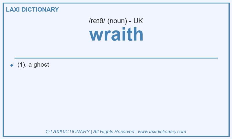 Definition wraith in British English
