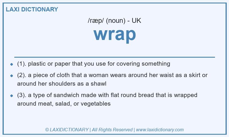 Definition wrap in British English