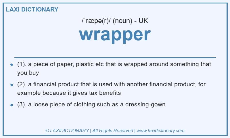 Definition wrapper in British English