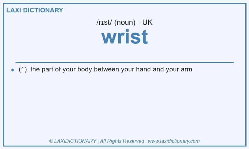 Definition wrist in British English