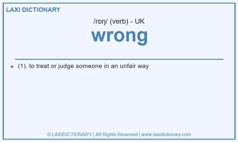 Definition wrong in British English