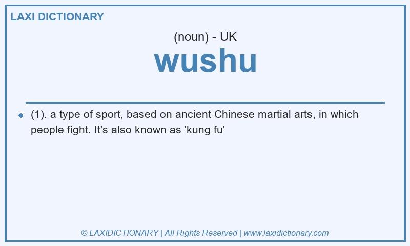 Definition wushu in British English