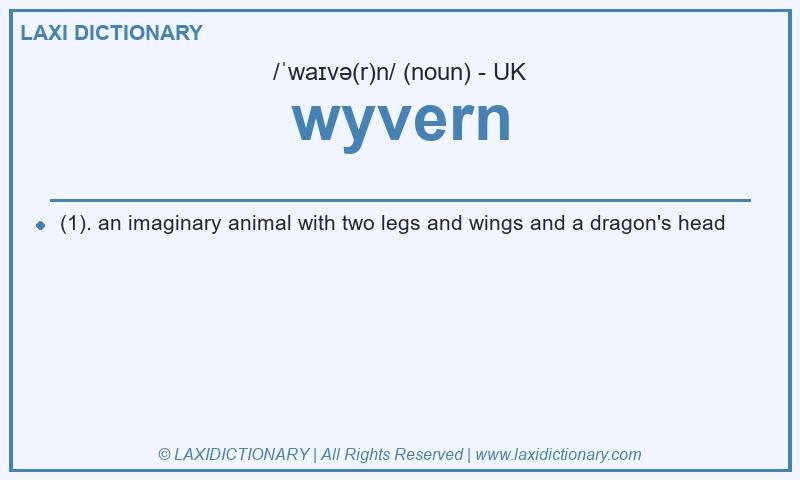 Definition wyvern in British English