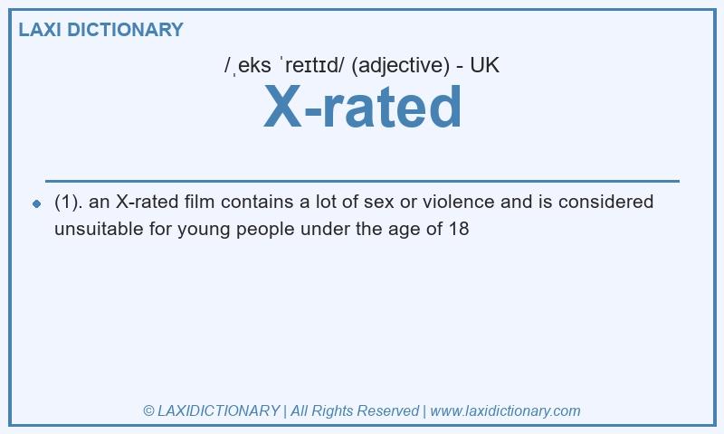 Definition X-rated in British English