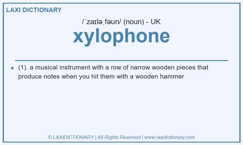 Definition xylophone in British English