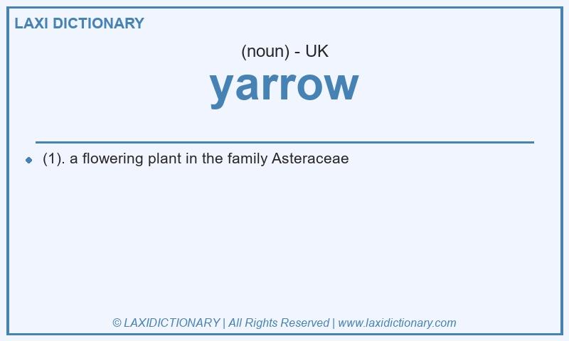 Definition yarrow in British English