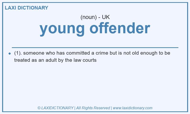 Definition young offender in British English