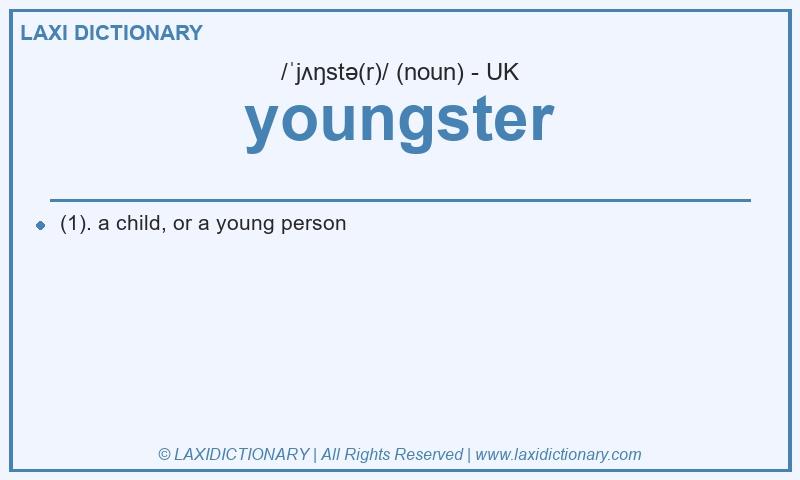 Definition youngster in British English
