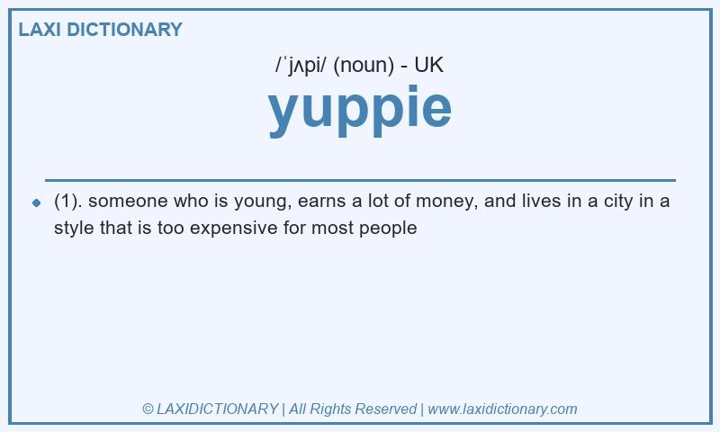 Definition yuppie in British English
