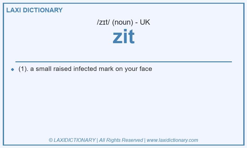Definition zit in British English