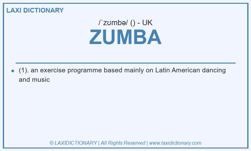 Definition ZUMBA in British English